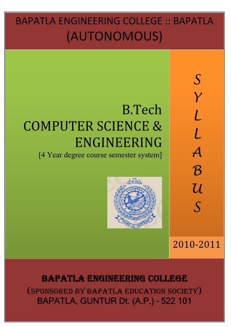 Autonomous Bapatla Engineering College