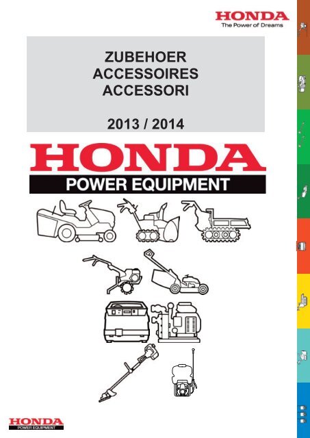 Catalogue accessoires - HONDA Power Equipment