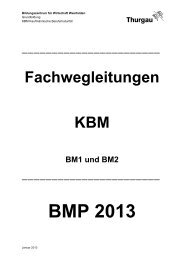 BMP Fachwegleitungen KBM 2013 - Bildungszentrum Wirtschaft ...