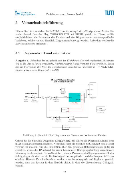 Inverses Pendel - Technische Universität München