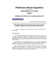 Nueva Ordenanza Nº 2-13 (DPSN) - Prefectura Naval Argentina