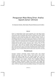 Penggunaan Mata Wang Dinar: Analisa Sejarah Zaman 'Uthmani