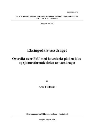 Eksingedalsvassdraget - Uni Miljø