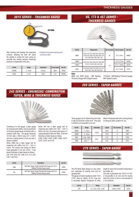 PRECISION TOOLS CATALOGUE - Trade Tools