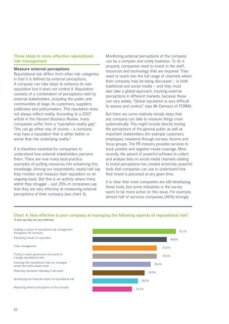 REPUTATION AT RIsk - ACE Group