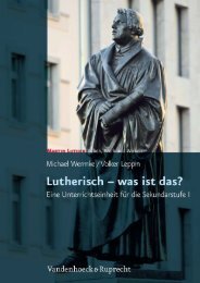 Lutherisch – Was ist das? Eine Unterrichtseinheit - Vandenhoeck ...