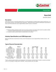 Rock Drill - Castrol - PDS & MSDS Search