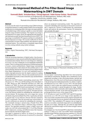 An Improved Method of Pre-Filter Based Image ... - Arindam Bose