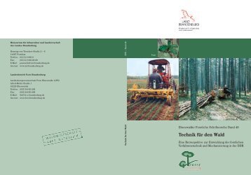 Technik für den Wald - Landesbetrieb Forst Brandenburg
