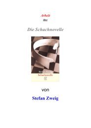 Die Schachnovelle von Stefan Zweig