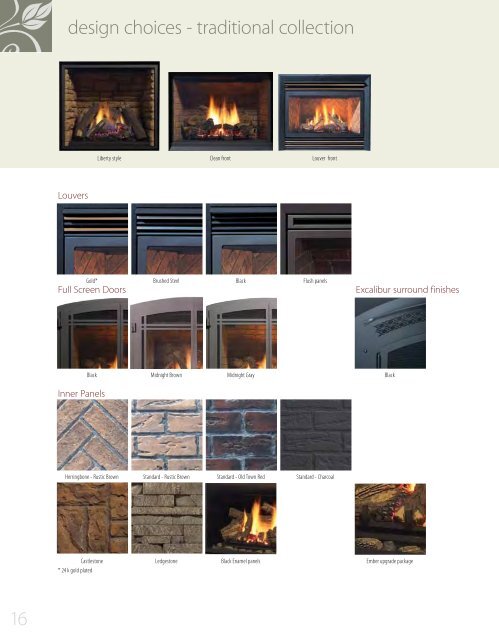 Traditional Gas Fireplaces - Regency Fireplace Products