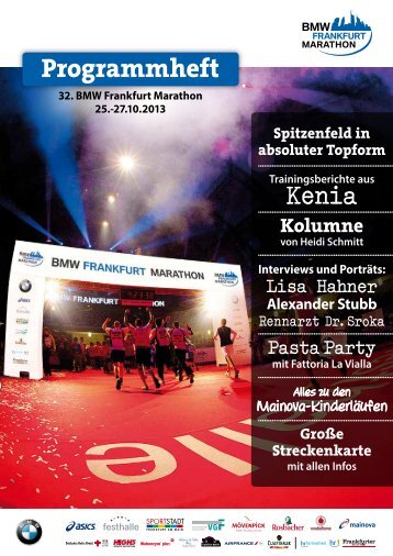 Programmheft 2013 - BMW Frankfurt Marathon