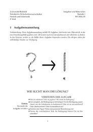 alte Aufgabensammlung zur Statistik I - Fakultät für ...