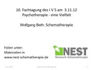 Schematherapie (Vortrag als PDF)