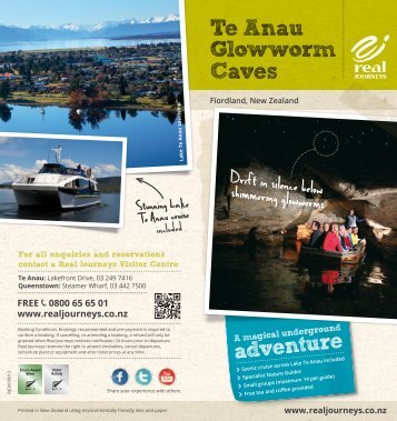 Te Anau Glowworm Caves - Real Journeys