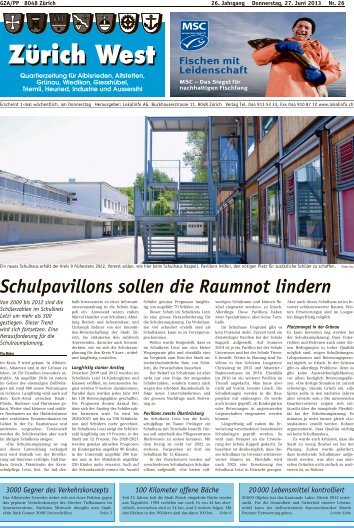 Schulpavillons sollen die Raumnot lindern - Lokalinfo AG
