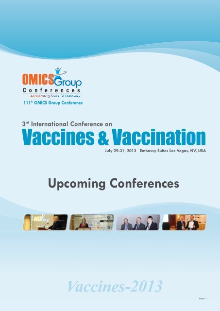 Vaccines-2013 - OMICS Group