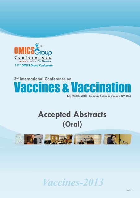 Vaccines-2013 - OMICS Group