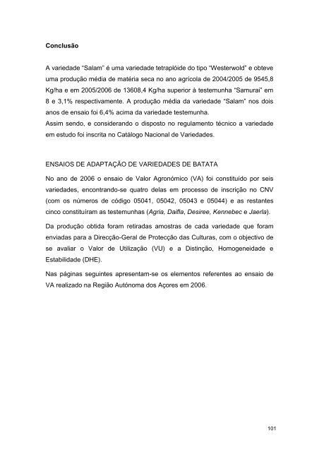 Relatório 2006 - Presidência do Governo Regional dos Açores