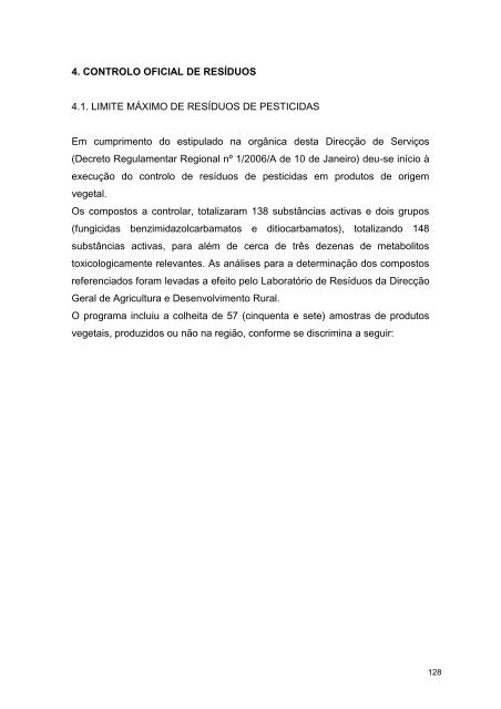 Relatório 2006 - Presidência do Governo Regional dos Açores