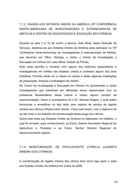 Relatório 2006 - Presidência do Governo Regional dos Açores