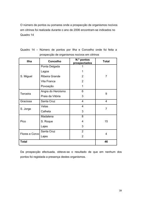 Relatório 2006 - Presidência do Governo Regional dos Açores