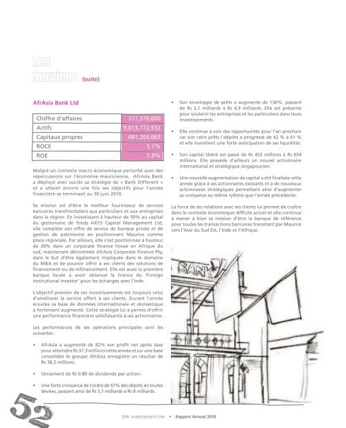 Rapport Annuel 2010 - GML