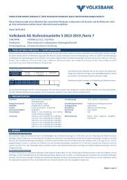 Produktinformationsblatt - Volksbank AG
