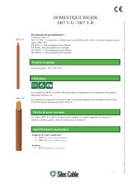 DOMESTIQUE RIGIDE H07 V-U / H07 V-R - Silec Cable