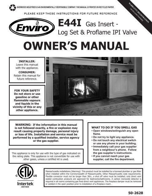 C-13872 Instruction E44 Owner's Manual.pdf - Enviro