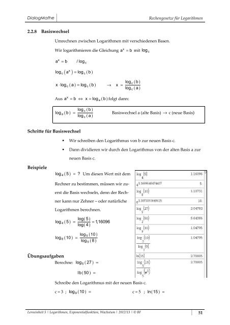 Exponentialfunktion Exponentialfunktion Training Training ...