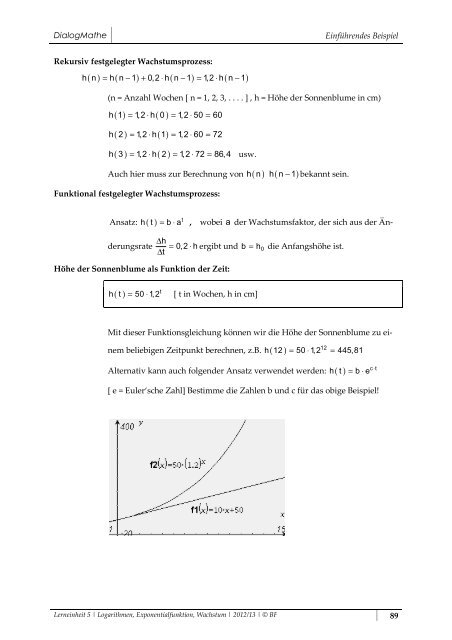 Exponentialfunktion Exponentialfunktion Training Training ...