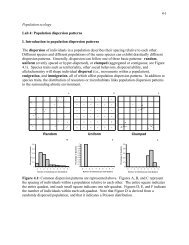 Population dispersion patterns I. Introduction to population dispersion