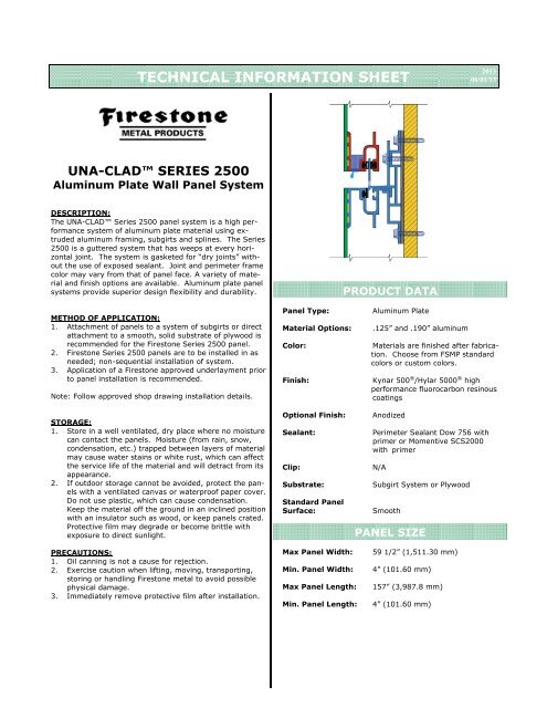 Firestone Sheet Metal Color Chart