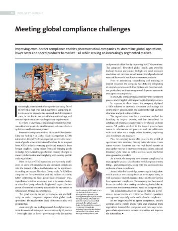 Meeting global compliance challenges - Amber Road