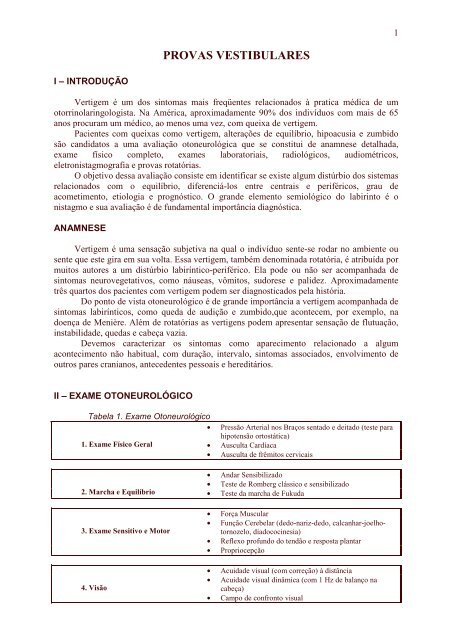 PROVAS VESTIBULARES