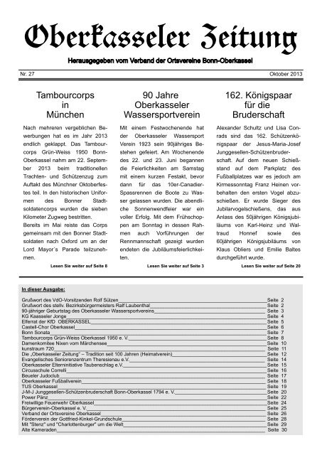 Oberkasseler Zeitung - VdO-Oberkassel