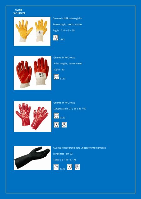 catalogo guanti da lavoro - SMAO