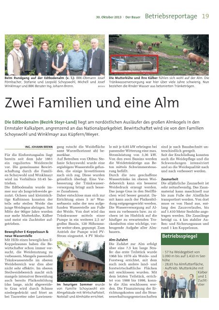 Der Bauer . 30. Oktober 2013 - Landwirtschaftskammer Oberösterreich