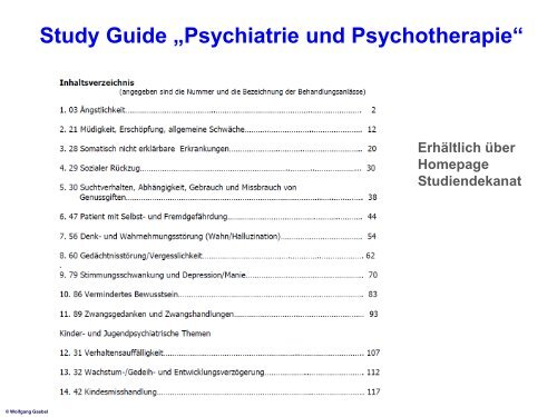 Einführung in die Psychiatrie - LVR-Klinikum Düsseldorf