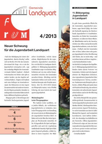 Ausgabe 4, 2013 - Gemeinde Landquart