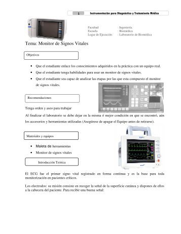 Tema: Monitor de Signos Vitales