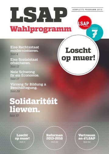 Wahlprogramm 2013 - LSAP