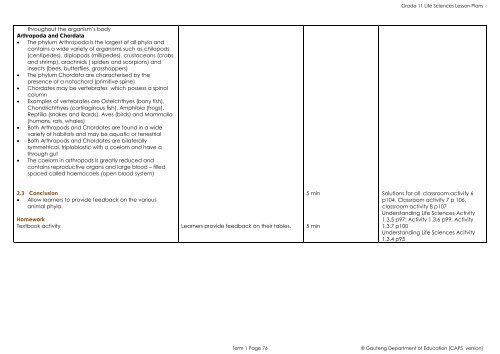 Life Science Grade 11