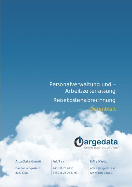 argedata_Datenblatt_PK_AZ.pdf - bei der ArgeData GmbH