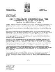 high point man claims $200000 powerball prize - North Carolina ...
