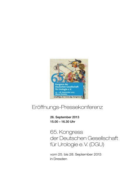 Pressemappe 65. DGU-Kongress in Dresden - Deutsche ...