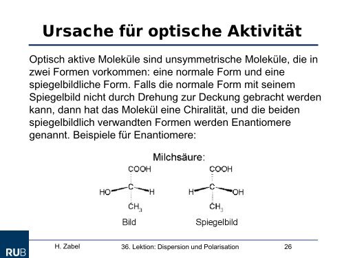 Dispersion Und Polarisation