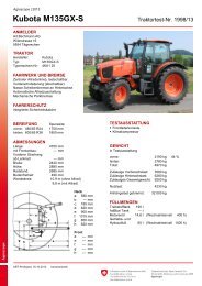 Kubota M135GX-S - Agroscope