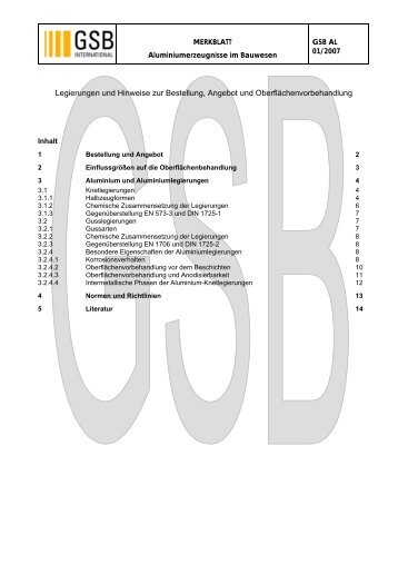 Merkblatt Alu-Qualitaet - de.pdf - GSB International